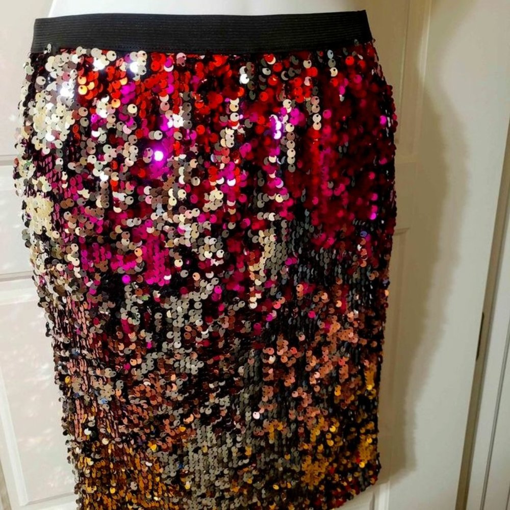 Sequin Pencil Skirt Junior Size S
